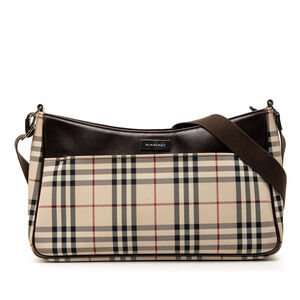 Pre-Loved Burberry House Check Canvas Crossbody